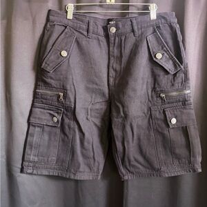 Forever 21 Dark Cargo Shorts for Men